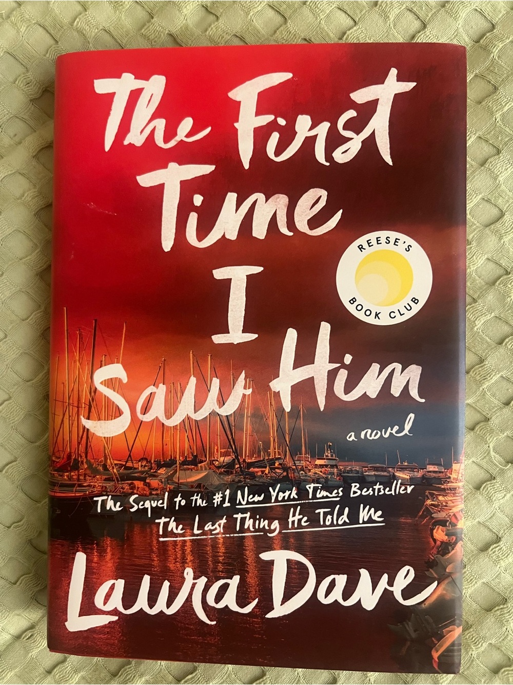 The First Time I Saw Him by Laura Dave Hardcover book EUC